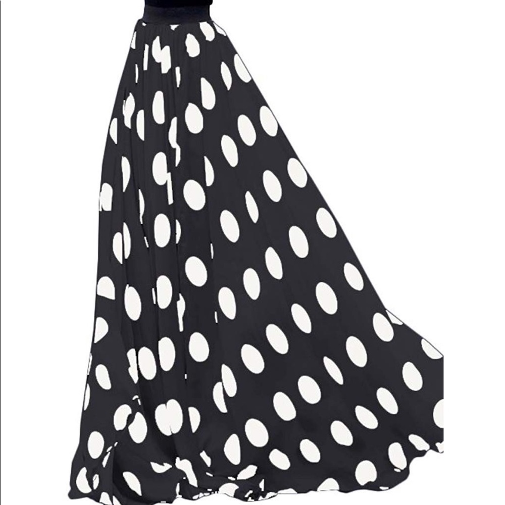 Polka dot maxi skirt, small, Urban CoCo